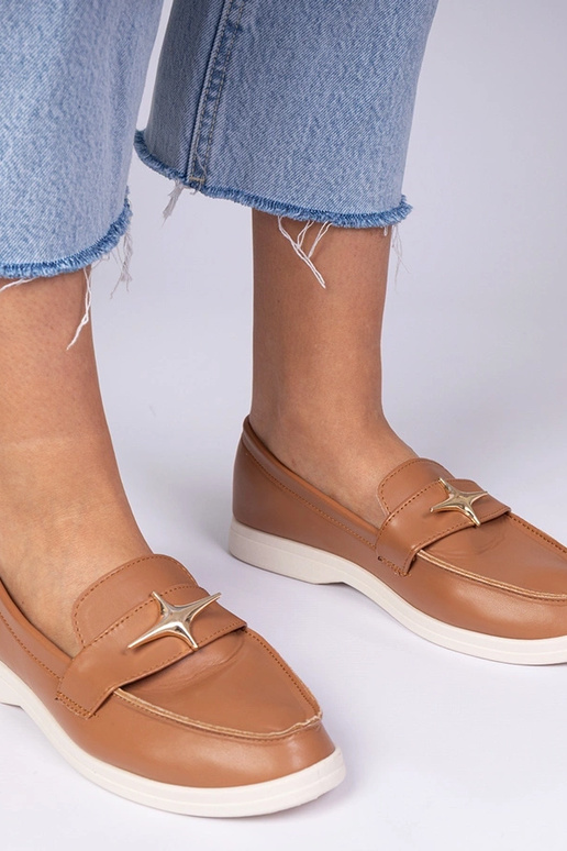 Mocasines para mujer marrones con... Mocasines para mujer marrones con...