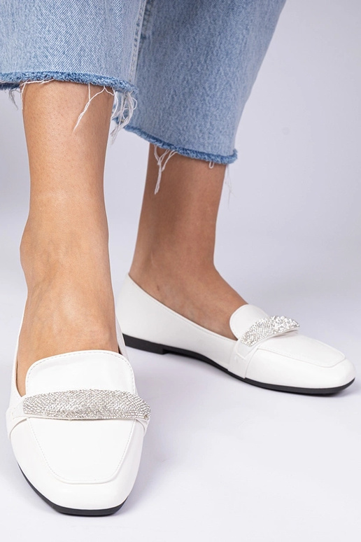 Mocasines para mujer blancos con... Mocasines para mujer blancos con...