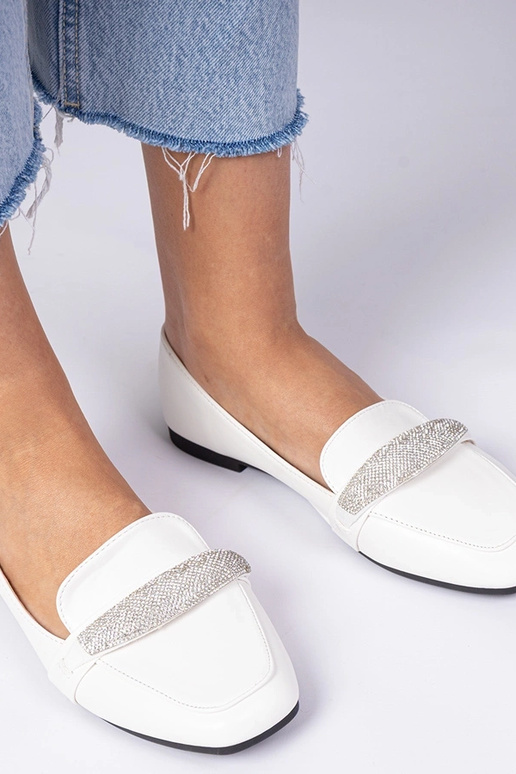 Mocasines para mujer blancos con... Mocasines para mujer blancos con...