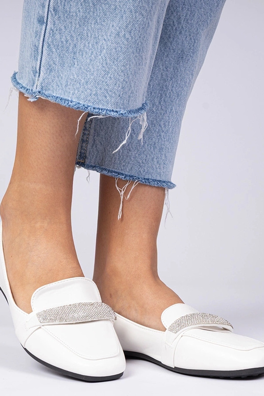 Mocasines para mujer blancos con... Mocasines para mujer blancos con...