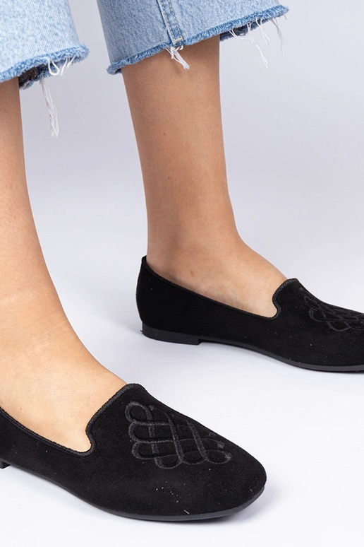 Bailarinas negras de gamuza con...