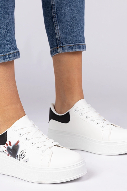 Zapatillas blanco negras deportivas...