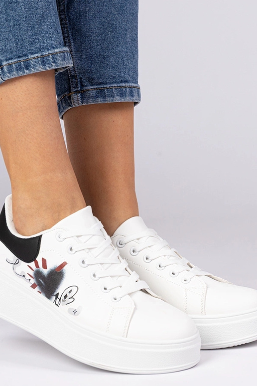 Zapatillas blanco negras deportivas...