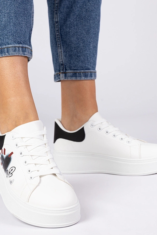 Zapatillas blanco negras deportivas...