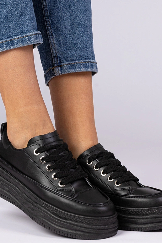 Trampas altas negras para dama Selina