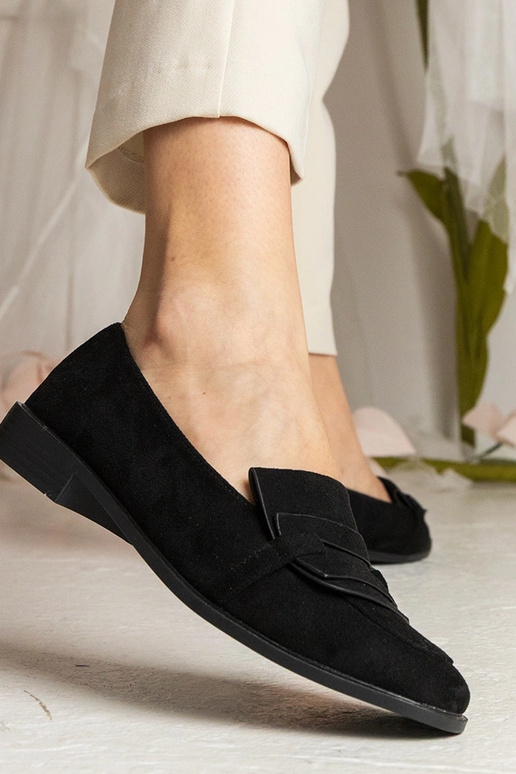 Mocasines negros clásicos para mujer...