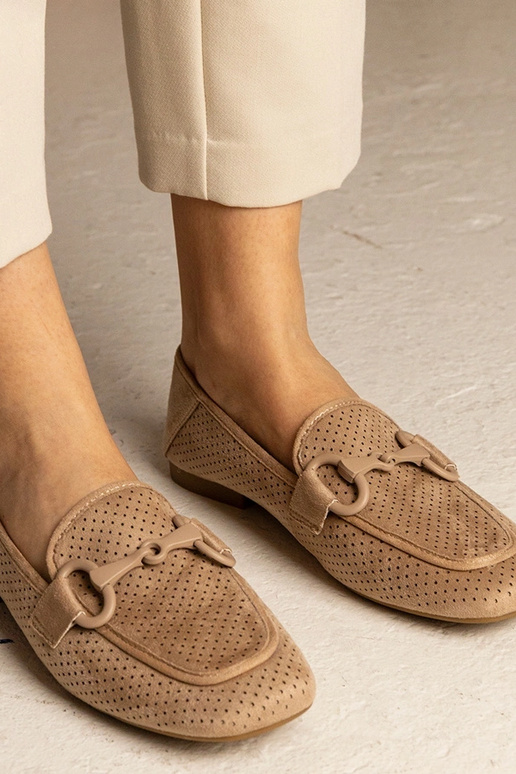 Mocasines perforados de mujer... Mocasines perforados de mujer...