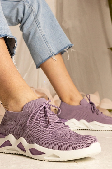 Zapatillas deportivas moradas con caña de calcetín Miyana 2