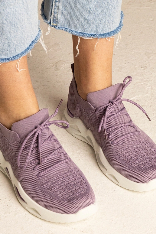 Zapatillas deportivas moradas con...