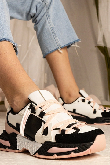 Zapatillas rosas para mujer con suela gruesa Balika 2
