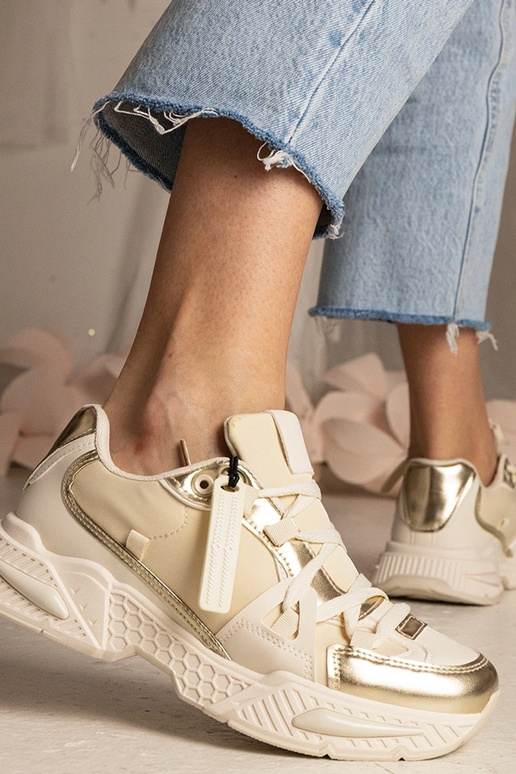 Zapatillas beige para mujer con suela...