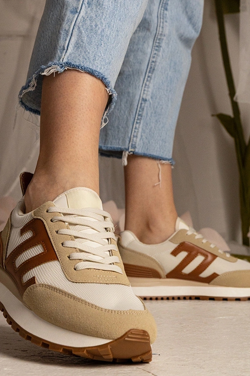 Zapatillas deportivas beige para...