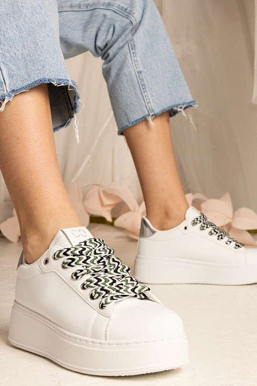 Zapatillas blancas para mujer con...