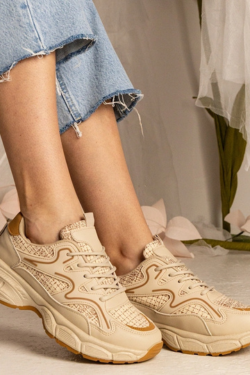 Zapatillas deportivas beige para mujer Maurita 2