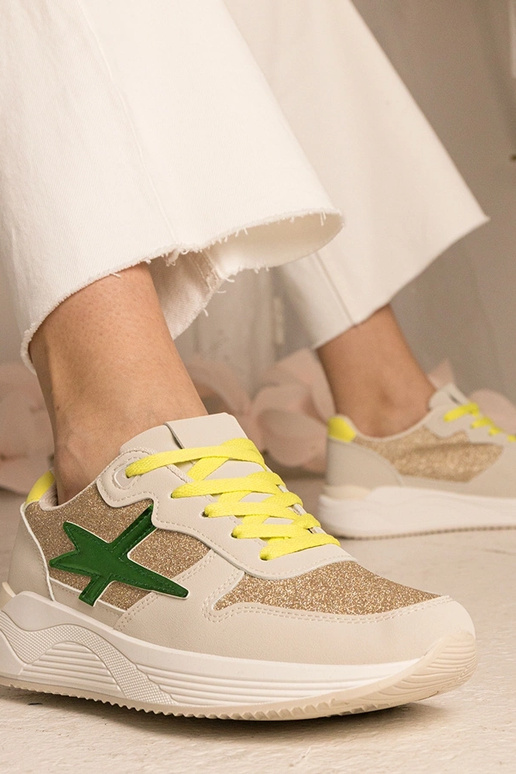 Zapatillas deportivas beige para...