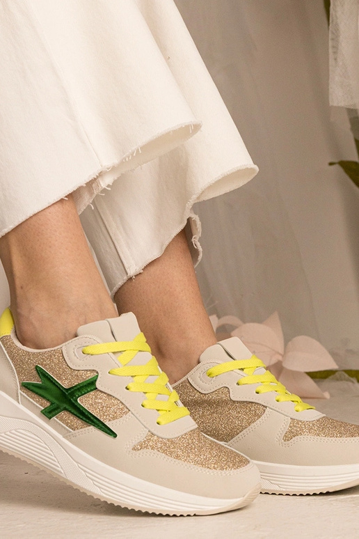 Zapatillas deportivas beige para...