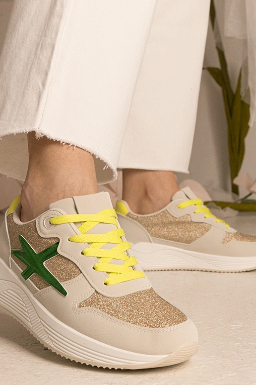 Zapatillas deportivas beige para...