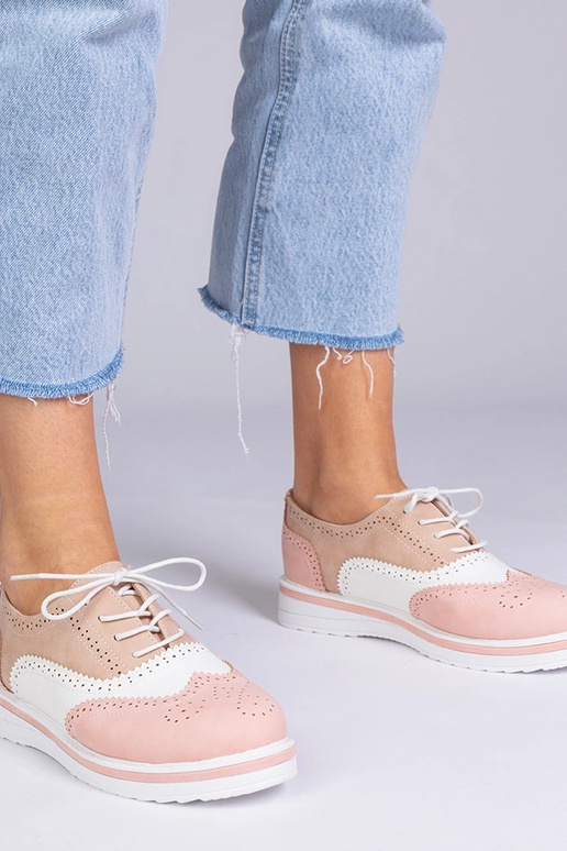 Oxfords clásicos rosas, "Toddi"