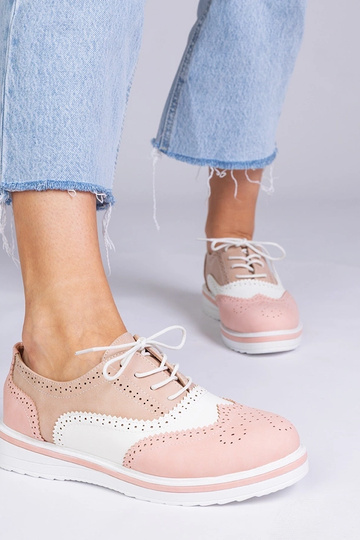 Oxfords clásicos rosas, "Toddi" 2