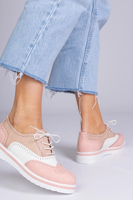 Oxfords clásicos rosas, "Toddi"
