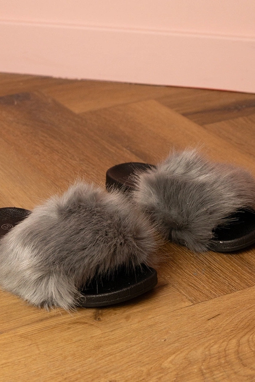 Zapatillas de casa grises para niños... Zapatillas de casa grises para niños...