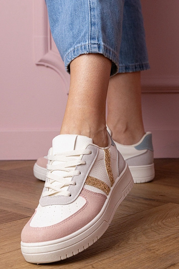Blona zapatillas deportivas de mujer multicolores con detalles de lentejuelas