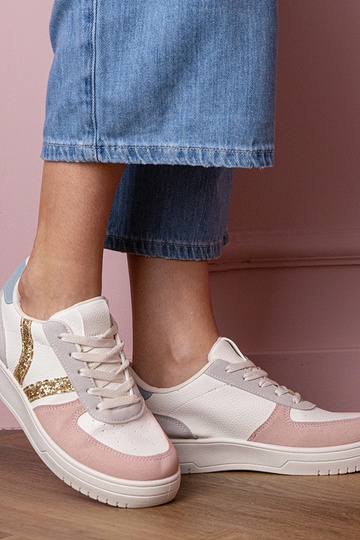 Blona zapatillas deportivas de mujer multicolores con detalles de lentejuelas 2