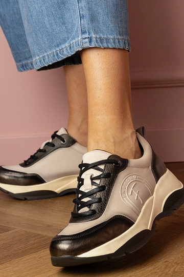 Zapatillas deportivas grises para mujer Wener