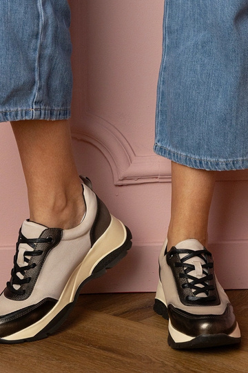Zapatillas deportivas grises para mujer Wener 2