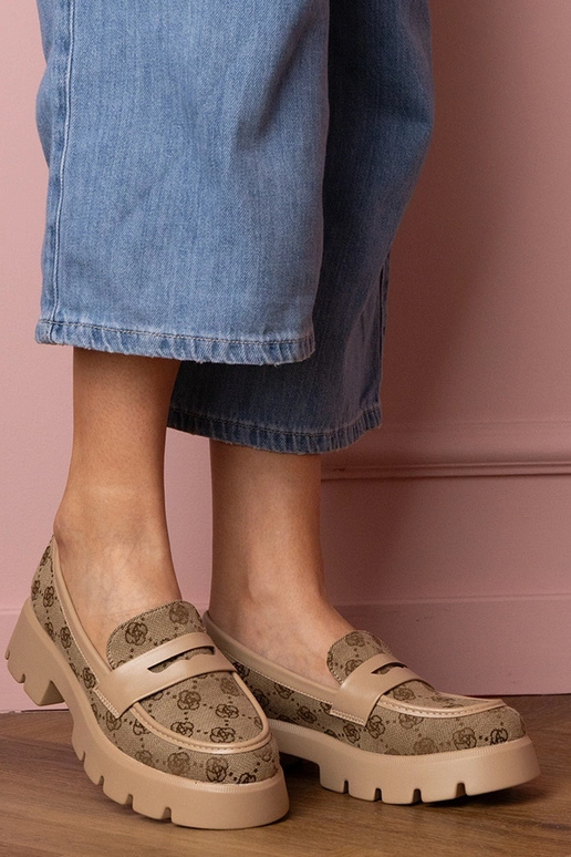 Mocasines marrones para mujer con... Mocasines marrones para mujer con...