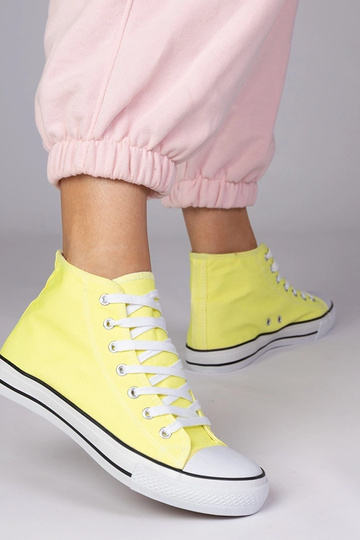 Zapatillas amarillas clásicas por encima del tobillo, "Kattin" 2