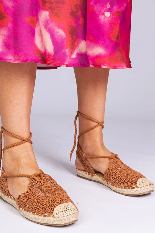 Sandalias marrones de esparto con...