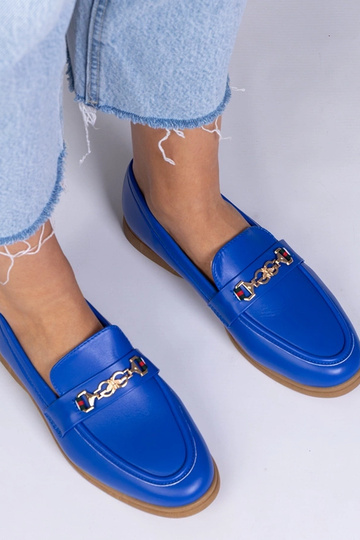 Mocasines azules con adorno... 2