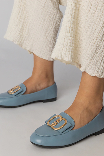 Mocasines azules para mujer...