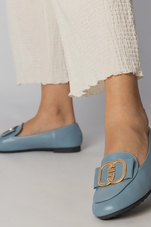 Mocasines azules para mujer con...