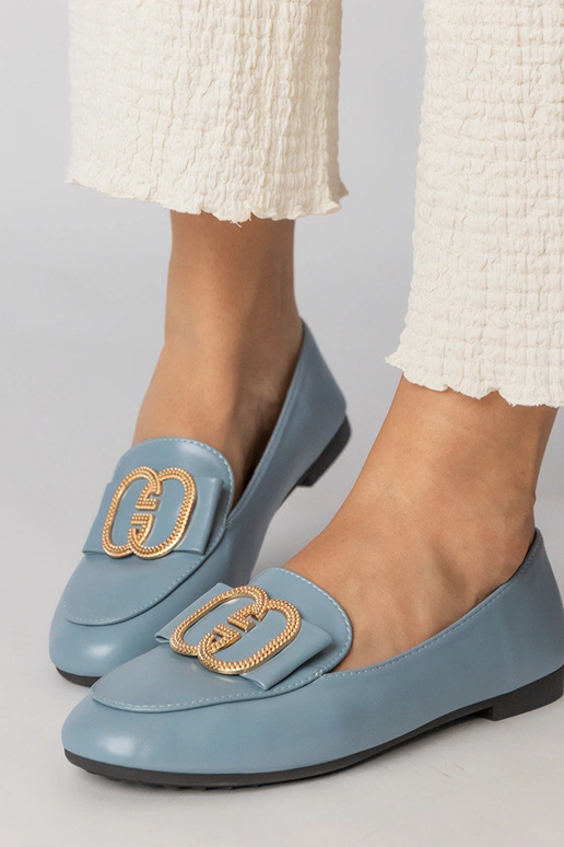 Mocasines azules para mujer con...