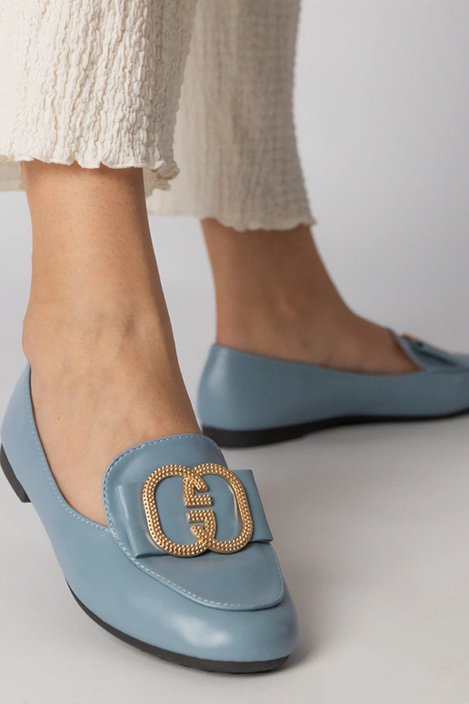 Mocasines azules para mujer con...