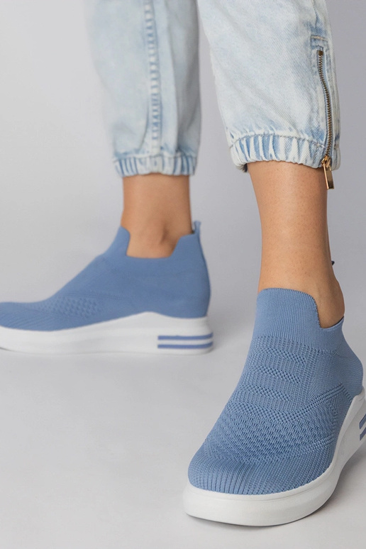 Zapatillas destalonadas azules,...