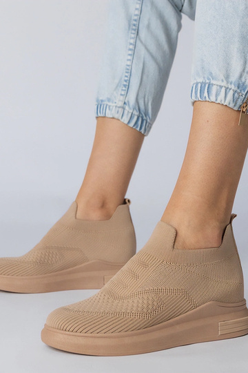 Zapatillas destalonadas marrones, "Merinsa"