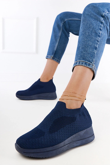 Zapatillas deportivas de tela azul marino Romaro 2