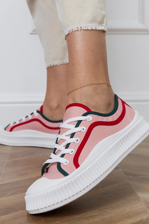 Zapatillas de mujer rosas con... Zapatillas de mujer rosas con...