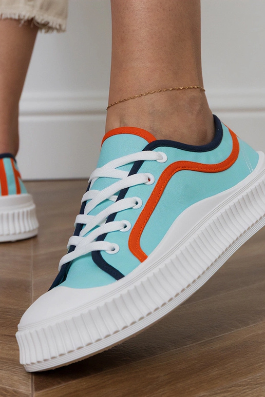 Zapatillas de mujer azules con... Zapatillas de mujer azules con...