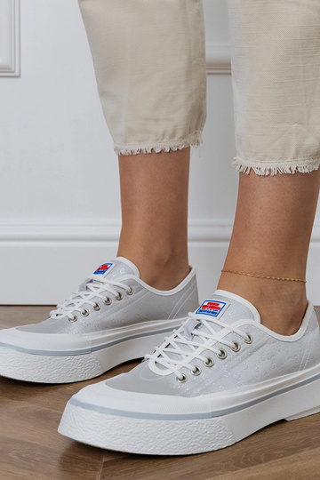 Zapatillas de mujer grises con plataforma, "Greta" 2