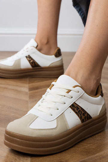 Zapatillas deportivas de mujer con estampado de pantera y plataforma, "Serila" 2
