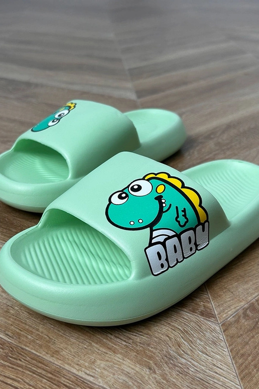 Chanclas infantiles verdes con...