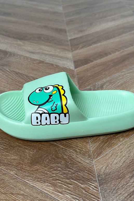 Chanclas infantiles verdes con...