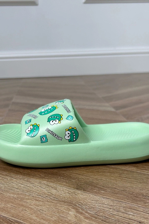 Chanclas infantiles verdes con...