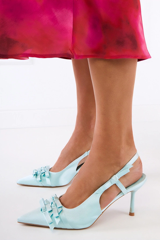 Sandalias verdes de tacón alto con...