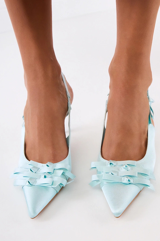 Sandalias verdes de tacón alto con...