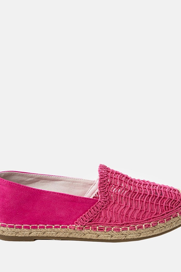 Espadrilles caladas rosas en plataforma Plevis
